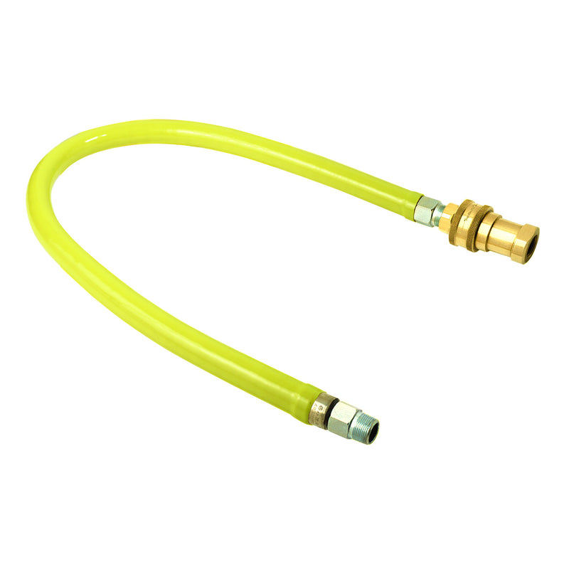 T&S Brass HG-6D-72 Gas Hose - 3/4" NPT x 72" w/ Reverse QD