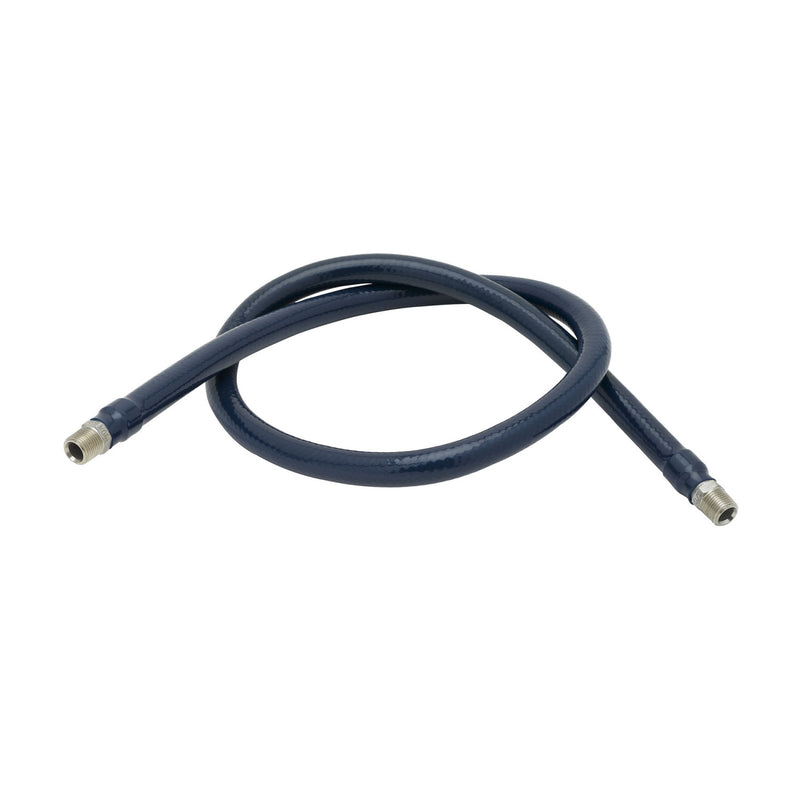 T&S Brass HW-2B-48 Water Hose - 3/8" x 48" w/ Male Threads