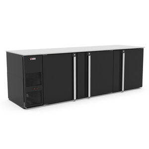 Micro Matic MBB94-E-ADA-HC 94 Inch Low Profile Back Bar Cabinet R290 Black