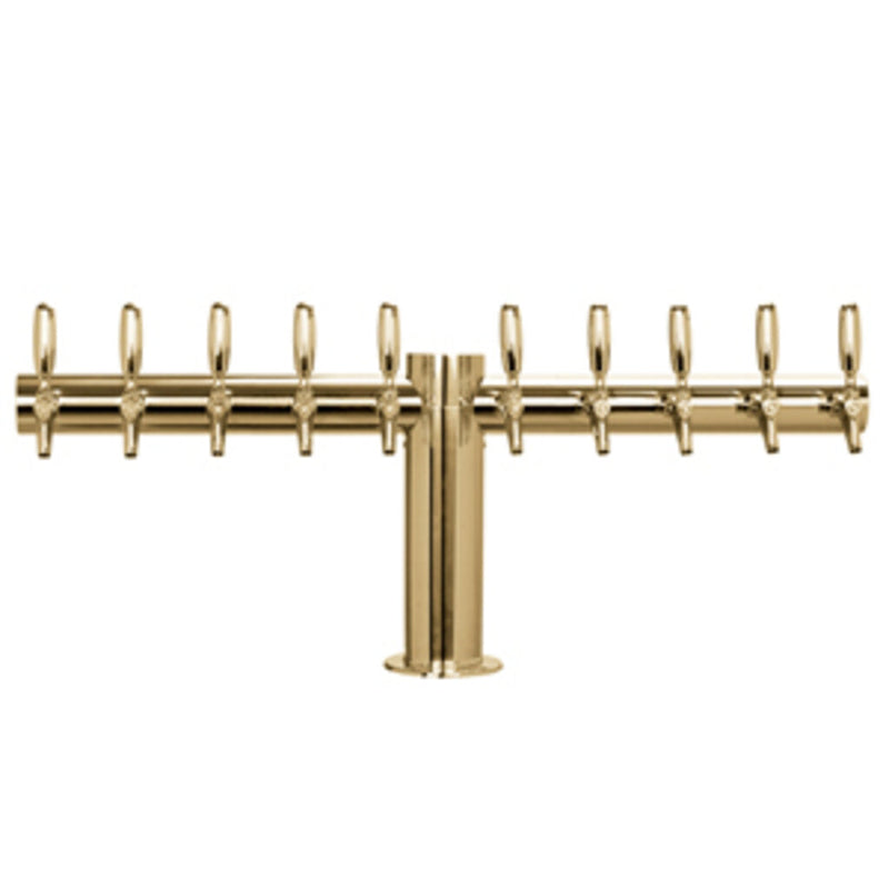 Micro Matic METRO-T-10PVDKR Metropolis "T", 10 304 Faucets, PVD Brass, Glycol Cooled