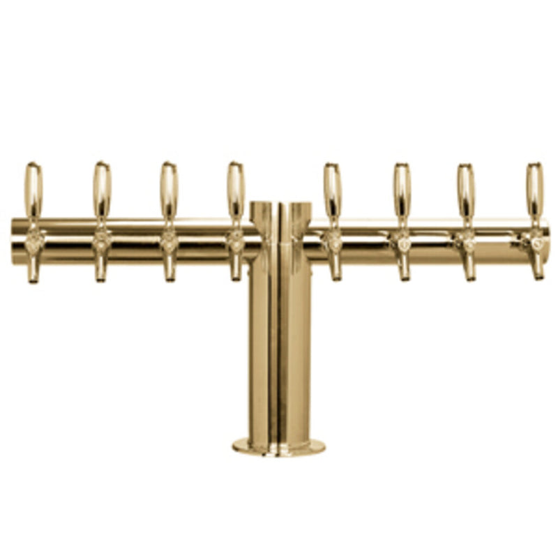 Micro Matic METRO-T-8PVDKR-4 34 Inch Glycol Cooled Draft Beer Tower Stainless Steel