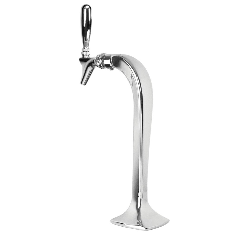 Micro Matic MM1091K 4-3/8 Inch Width Glycol Cooled Draft Beer Tower Countertop Polished Stainless Steel