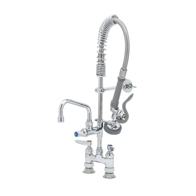 T&S Brass MPZ-4DLN-06 6" Swing Nozzle 4" Deck Mount Mini Pre-Rinse Unit - Lever Handles