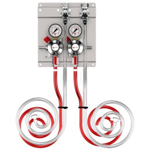 Micro Matic 83215-PP 3/8 Inch Jumper Lines Gas Secondary Regulator Panel