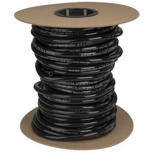 Micro Matic 548B1200 1/4 Inch I.D Black Vinyl Hose Flexible Tubing 100 Ft Spool