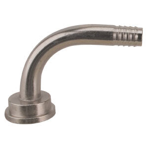 Micro Matic BE-212-3 1/4 Inch I.D. Bent Tailpiece Vinyl Hose Chrome Finish