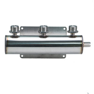 Micro Matic 2839 1/2 Inch Barb Inlet Gas Beer Manifold Stainless Steel