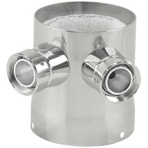 Micro Matic DT-2HK 3 Inch Column Dual Shank Tower Adapter Chrome Finish
