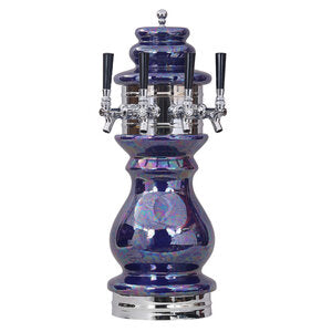 Micro Matic CT400-4 9 Inch Diameter Air Cooled Draft Beer Tower Countertop Ceramic