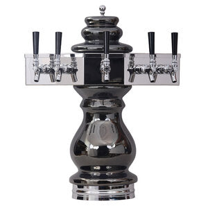 Micro Matic CT400E-5 9 Inch Diameter Air Cooled Draft Beer Tower Countertop Ceramic