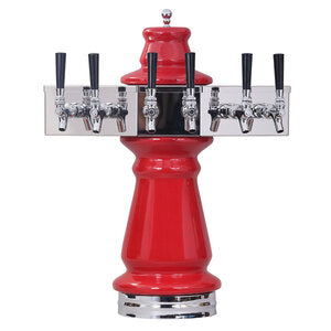 Micro Matic CT500E-6 7-1/2 Inch Diameter Air Cooled Draft Beer Tower Ceramic