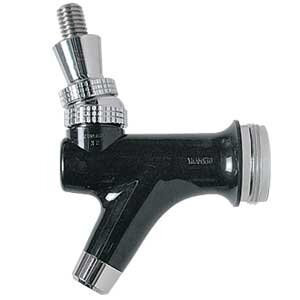 Micro Matic CMB-X2CH Faucet Creamer Black Plastic Stainless Steel Lever Chrome Finish
