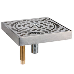 Micro Matic MM-5821 6-3/8 Inch Glass Rinser Counter Mount Stainless Steel NSF
