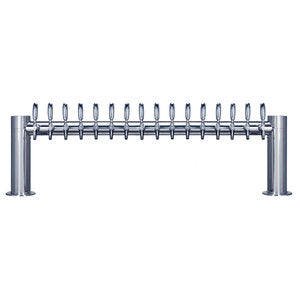 Micro Matic METRO-H-16PSSKR 56 Inch Glycol Cooled Draft Beer Tower Stainless Steel Countertop