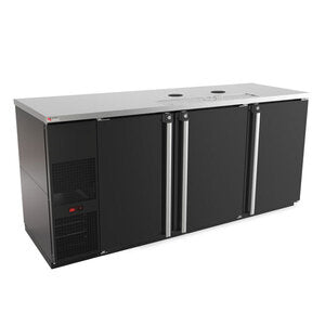 Micro Matic MDD78-E-LT 80 Inch Draft Beer Cooler 30.8 cu ft with solid doors