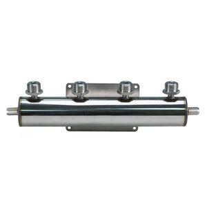 Micro Matic 2842 1/2 Inch Barb Pass Thru Beer Manifold 4 Station