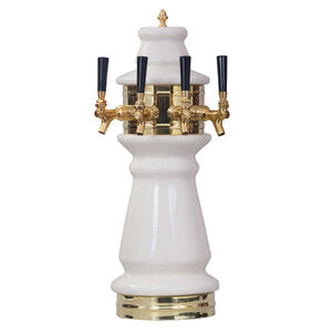 Micro Matic CT500-4 7-1/2 Inch Diameter Air Cooled Draft Beer Tower Ceramic