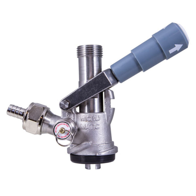 Micro Matic 7486SS Keg Coupler 304 Stainless Steel and Grey for Draft Beer