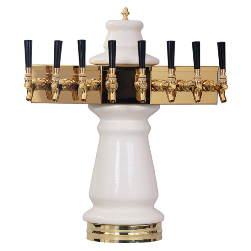 Micro Matic CT500E-8KR 7-1/2 Inch Diameter Glycol Cooled Draft Beer Tower Ceramic