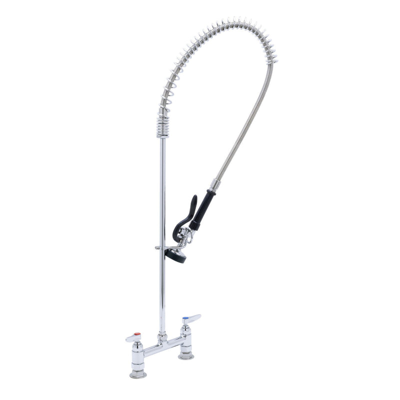 T&S Brass PB-8DOSN00KZLZZ Spring Action 8" Deck Mount Pet Grooming Unit - EB-0107 Spray Valve