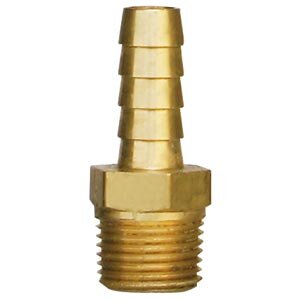 Micro Matic PP4301-FTG 3/8 Inch O.D. Hose Barb Threaded Nipple Draft Beer Part