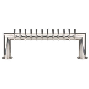 Micro Matic PT4A-12PSS 47 Inch Countertop Draft Beer Tower Air Cooled Stainless Steel