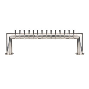 Micro Matic PT4A-14PSSKR 53 Inch Pass-Thru Draft Beer Tower Countertop with Glycol Cooling