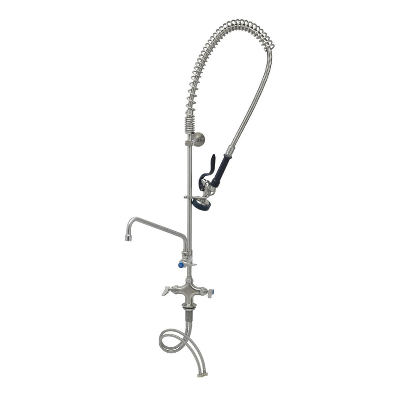 T&S Brass S-0113-A14-B 14" Swing Nozzle Stainless Steel EasyInstall Pre-Rinse - S-0107 Valve