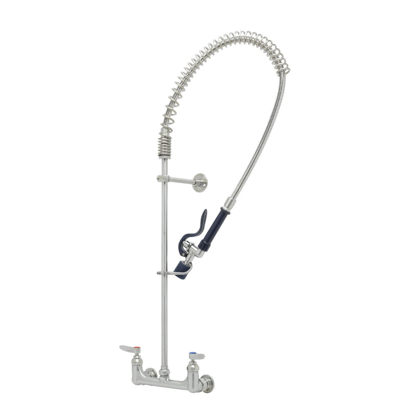 T&S Brass S-0133-BJ 8" Wall Mount Stainless Steel Pre-Rinse Unit - S-0107-J 1.07 GPM Valve