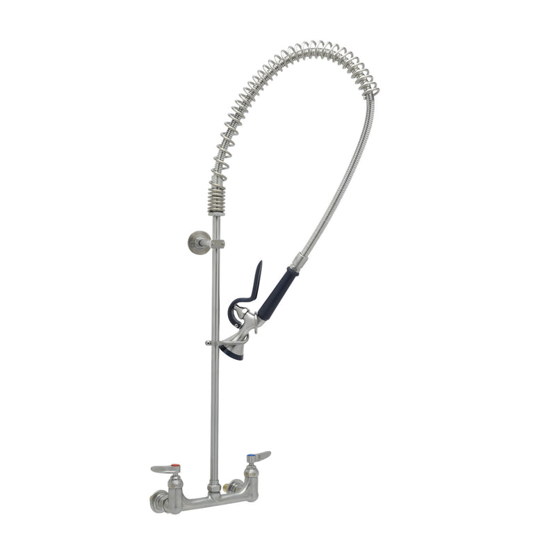 T&S Brass S-0133-BY 8" Wall Mount EverSteel Pre-Rinse Unit - S-0107-Y Spray Valve & Eterna
