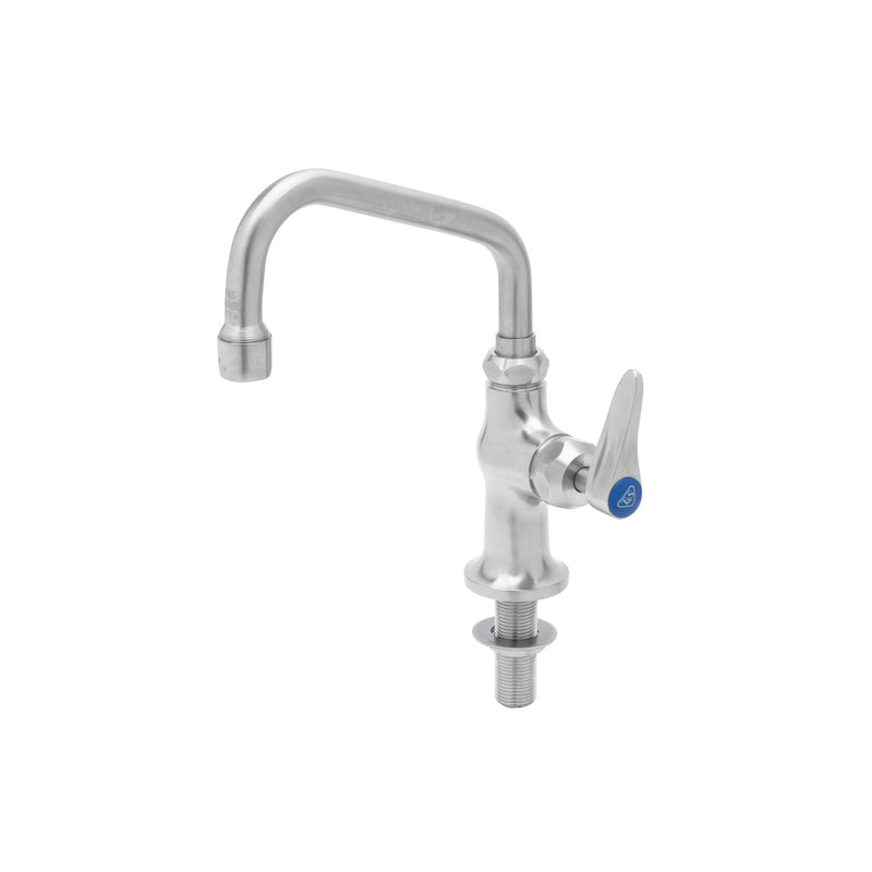 T&S Brass S-0207-CR 6" Swing Nozzle Stainless Steel Deck Mount Pantry Faucet - Cerama Cartridge