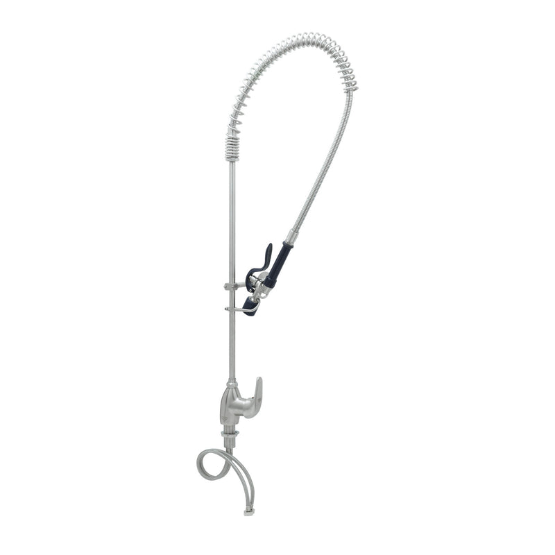 T&S Brass S-2780-BC Single Lever Deck Mount Stainless Steel Pre-Rinse Unit - S-0107-C Valve