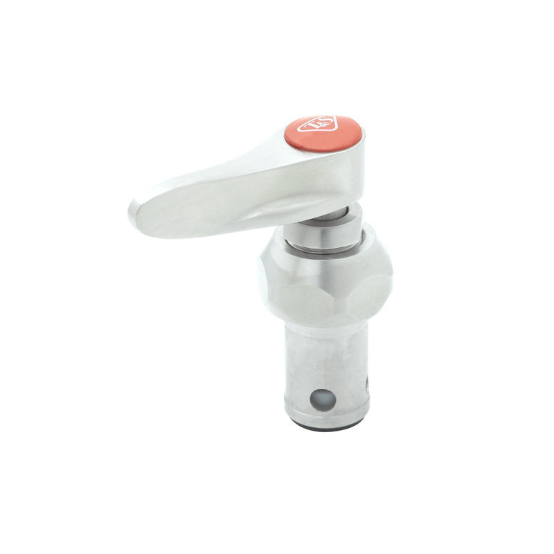 T&S Brass S002712-30NS Right Hand Eterna Spindle Assembly - Spring Check, Lever Handle & Red Index