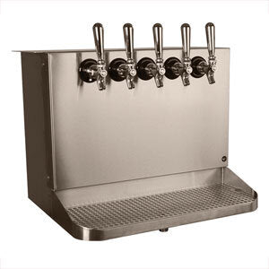 Micro Matic SB520-KR 22 Inch Glycol Cooled Draft Beer Dispenser Underbar with Drip Tray