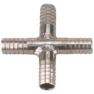 Micro Matic SSC-C2 5/16 Inch Tubing Hose Fitting Cross Fitting Stainless Steel