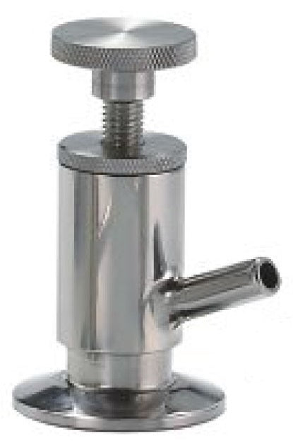 1" Clamp Sample Valve - PTFE (SVW) - T304 Stainless Steel - Wayland Industries - W4SVWC-P-1