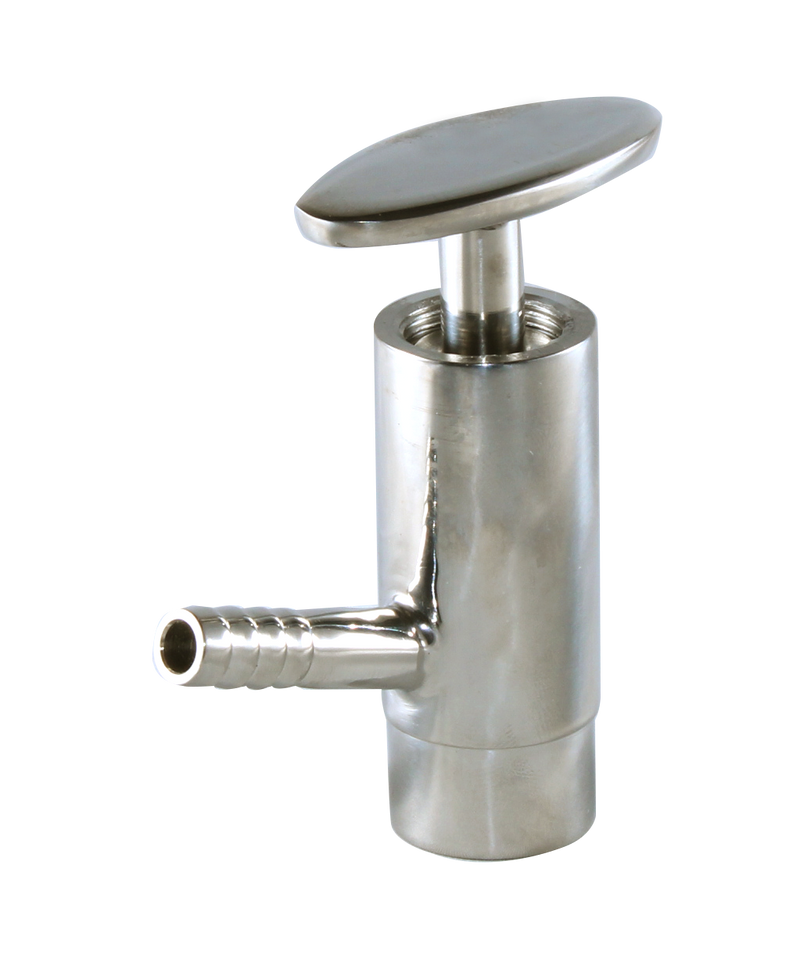 1" Butt-Weld Sample Valve - PTFE (SVW) - T304 Stainless Steel - Wayland Industries - W4SVWW-P-1