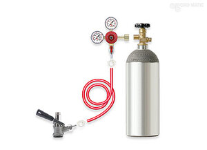 Micro Matic TK CO2 Kit Parts 5 lb Aluminum Cylinder and Regulator