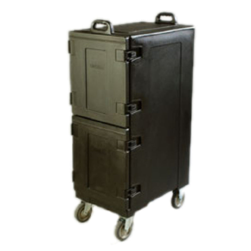 Carlisle PC600N03 24 Inch Insulated Food Carrier Double-end Loader Black Polyethylene