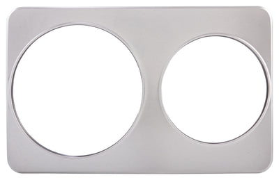Winco ADP-810 21 Inch Adapter Plate with (1) 8-3/8 and (1) 10-3/8 Inch Holes Stainless Steel