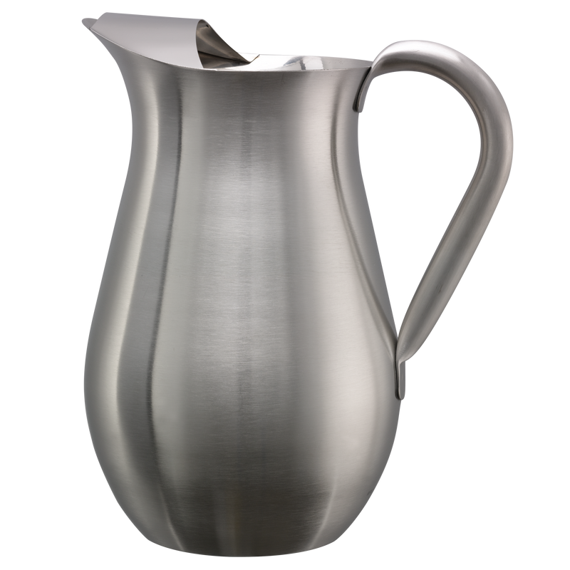 Bell Pitcher 2-Liter Stainless Steel Pitcher with Ice Guard in Brushed Stainless