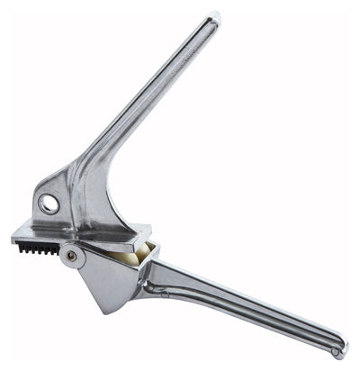 Winco GP-1 7-2/5 Inch Garlic Press Aluminum Alloy with Ergonomic Handle