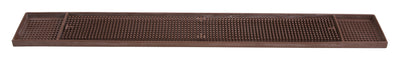 Winco BM-327B 27 Inch Rubber Bar Mat with NSF Approved Brown Finish