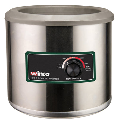 Winco FW-7R500 7 Quart Electric Food Cooker/Warmer with Stainless Steel