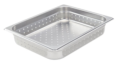 Winco SPJH-202PF 12 Inch Perforated Steam Table Pan 22 Gauge Stainless Steel
