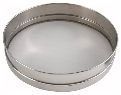 Winco SIV-12 12 Inch Diameter Stainless Steel Round Sieve with #20 Mesh