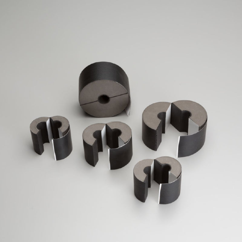 Aeroflex USA UX5810-75MM, 5/8 in ID Pipe Insulation x 1 in Wall, Black Closed-Cell Foam Tube, R3.2