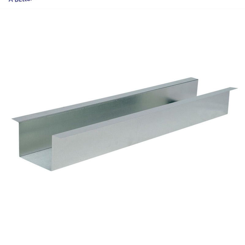 Air Duct Products 5631.144-26, 4 in x 4 in x 4 in 1-Piece Steel Line Set Cover Duct, 10 ft, Gray