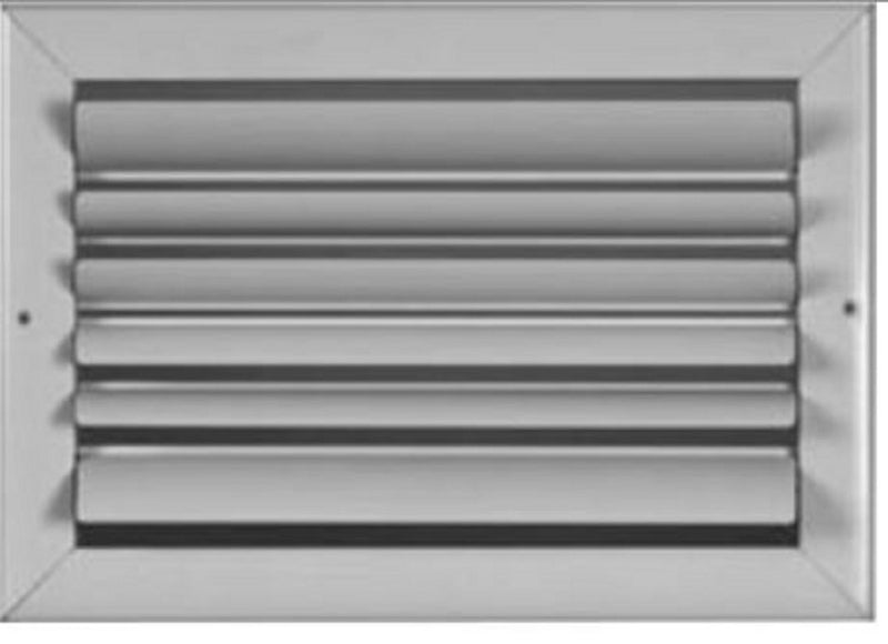 AirGuide CBHML2 WH 12X06, 12x6 Curved Blade Air Register, White Aluminum Sidewall & Ceiling Air Vent