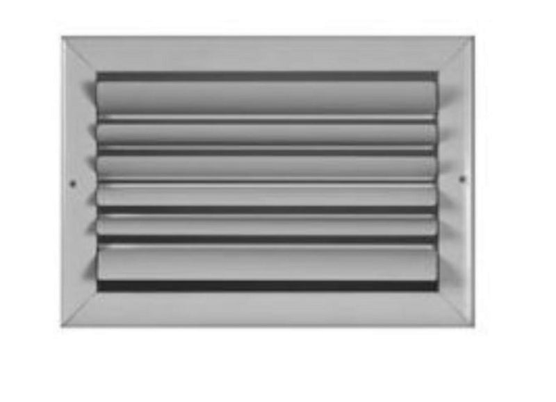 AirGuide CBML2 WH 10X08, 10x8 2-Way Curved Blade Air Register, White Aluminum Sidewall & Ceiling Air Vent with Parallel Blade Damper